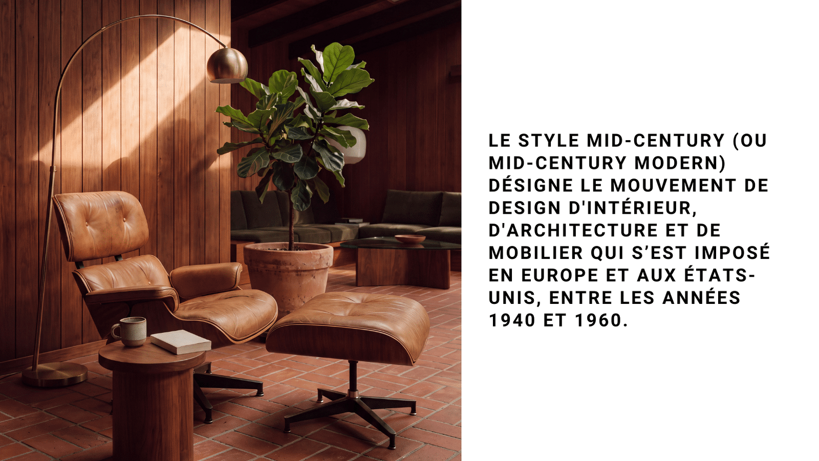 Style mid-century : la déco entre nature et modernité