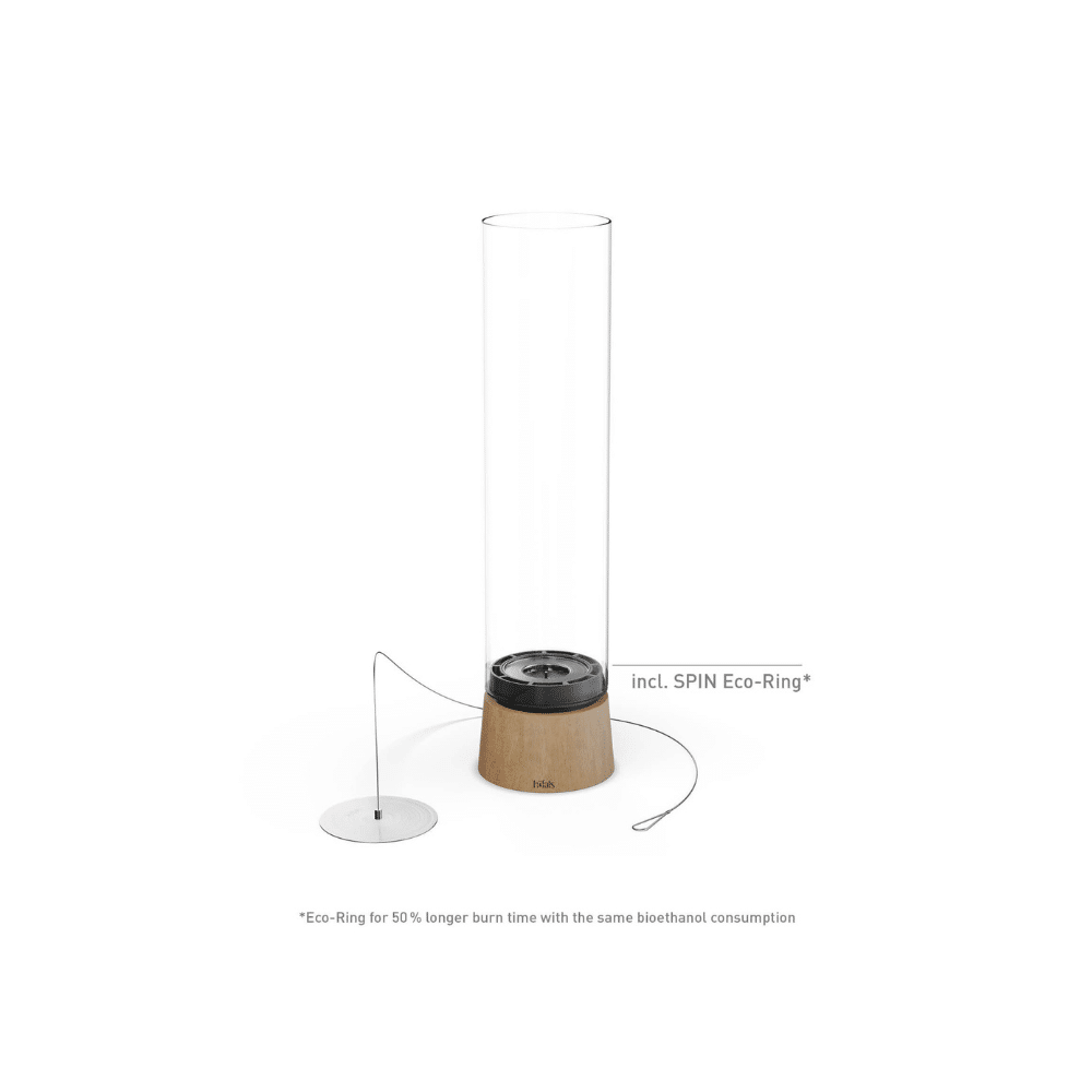 Cheminée de table SPIN air 900 en chêne clair | Twicy Store