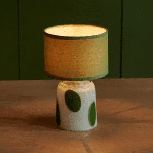 Lampe rechargeable Pixie en verre à pois verts | Twicy Store